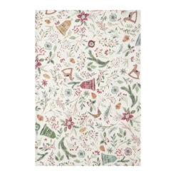 Torchon Imprimé En Lin, Christmas