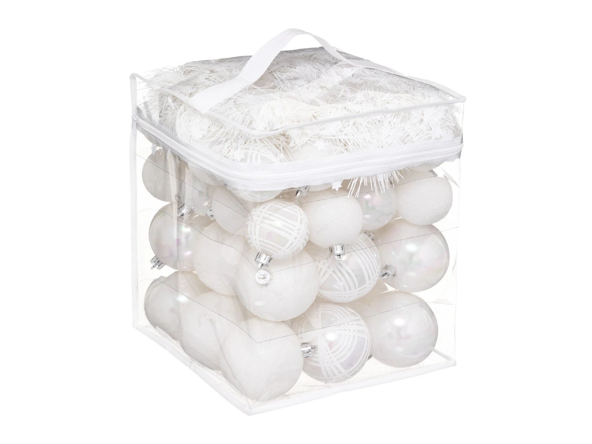 Boule De Noël Kit 52 Pièces Blanc - FEERIC CHRISTMAS 4 Boule De Noël Kit 52 Pièces Blanc - FEERIC CHRISTMAS – Image 2