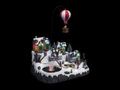 Village De Noël Père Noël Mongolfière - FEERIC CHRISTMAS