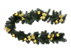 Guirlande Naturel Noeuds 2m Doré Vert - FEERIC CHRISTMAS