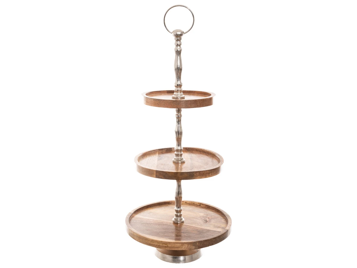 Serviteur 3 Plateaux Manguier - FEERIC CHRISTMAS 3 Serviteur 3 Plateaux Manguier - FEERIC CHRISTMAS