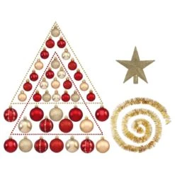 Boule De Noël Kit 44 Pièces Rouge/Doré - FEERIC CHRISTMAS -Dr. Oetker Décoration Boutique 3560239511212 3