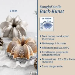 Dr. Oetker Moule à Gâteaux Original En Forme D'étoile Dr.Oetker White Christmas 2553 -Dr. Oetker Décoration Boutique 4044935025536 3