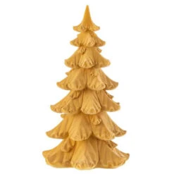 Sapin De Noël à Poser "Christmas" 28cm Ocre