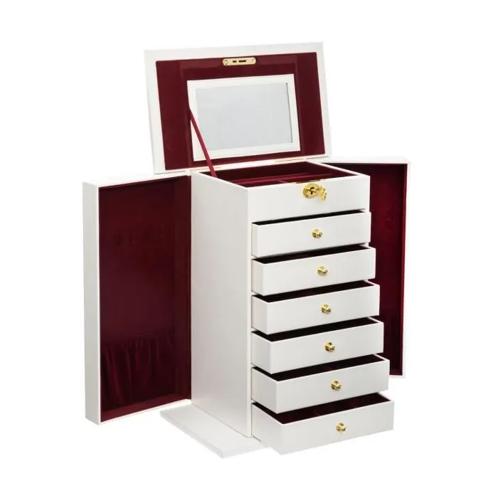 Dr. Oetker Décoration Boutique -Dr. Oetker Décoration Boutique boite a bijoux coloris blanc avec tiroir l 30